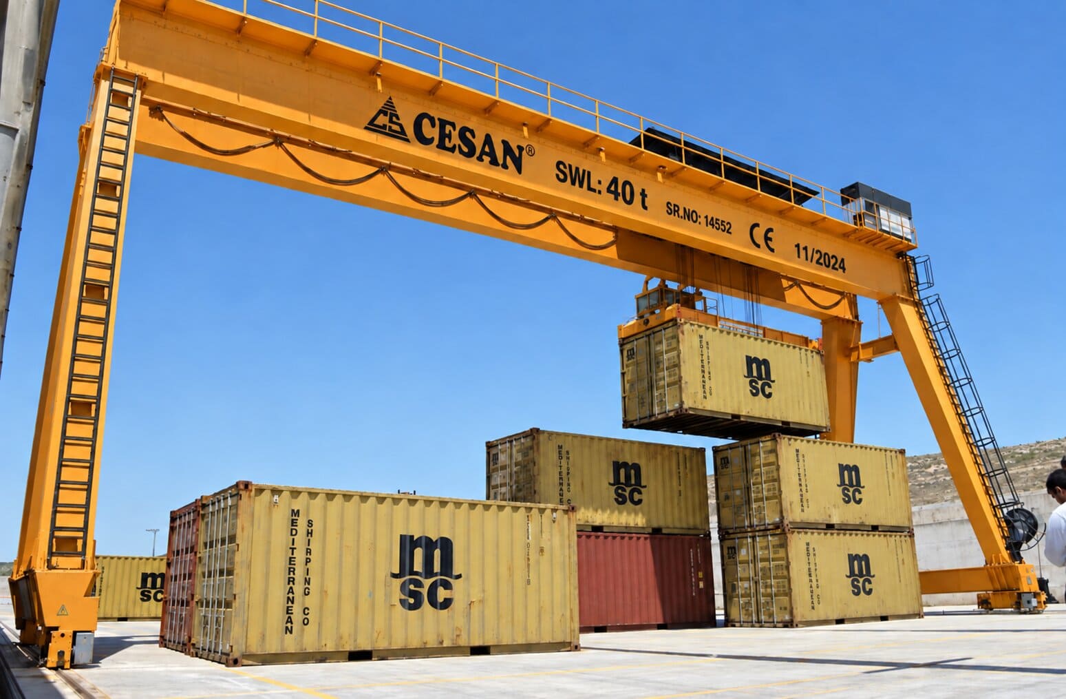 Cesan port gantry crane for industrial material handling