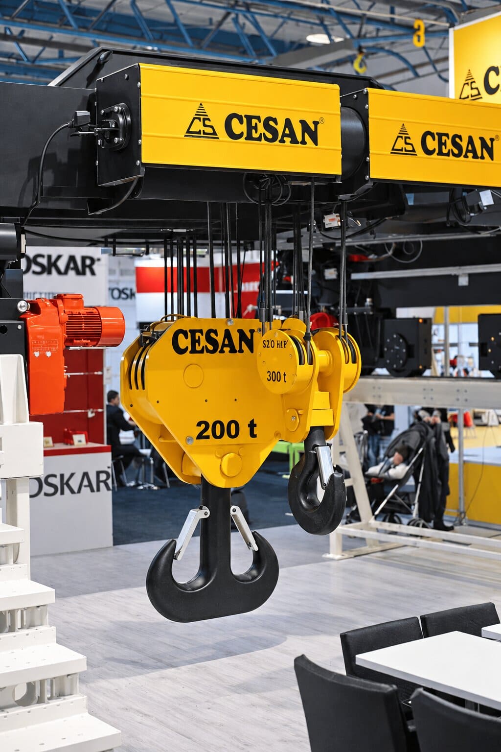 Cesan electric wire rope hoist and crane components