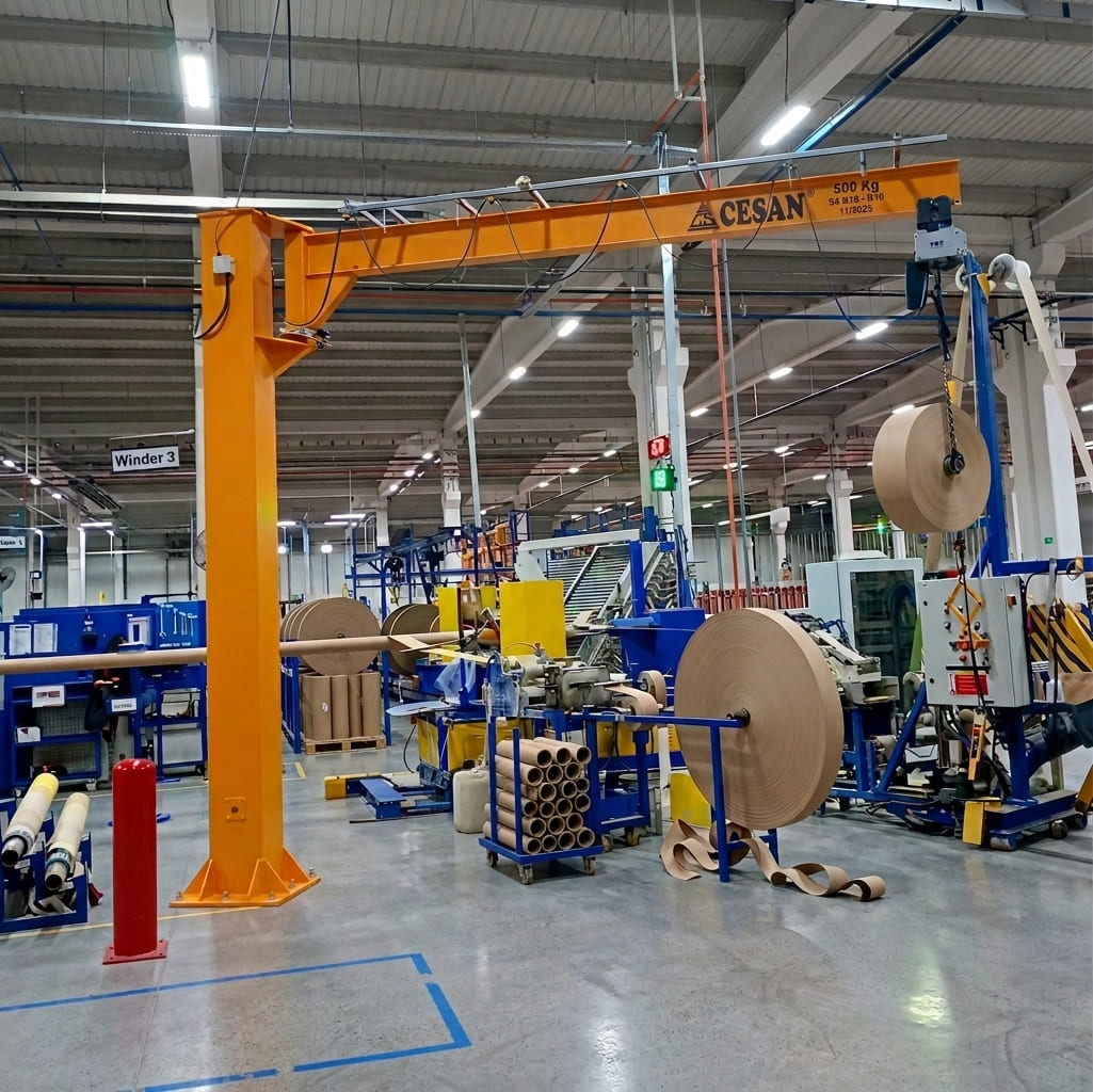 Cesan ground-mounted jib crane project in Turkey