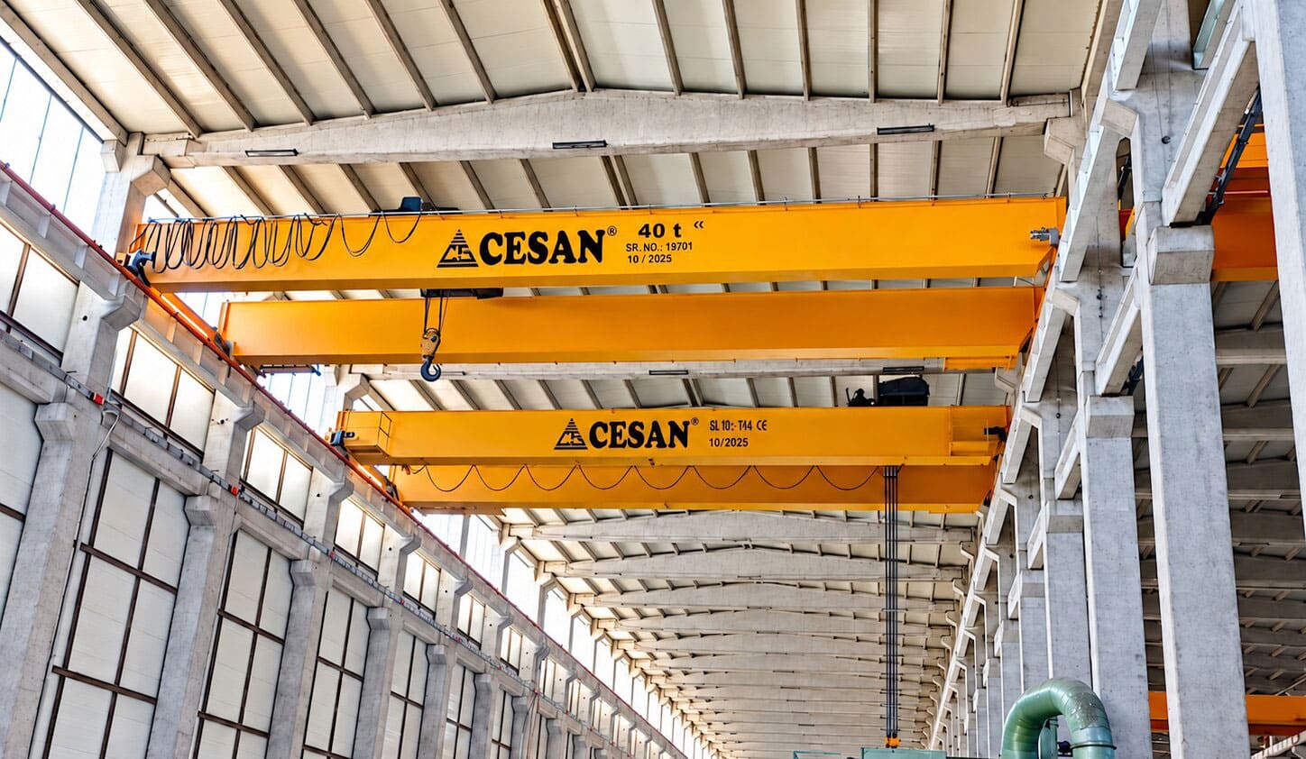 Cesan overhead EOT crane manufactured in Turkey