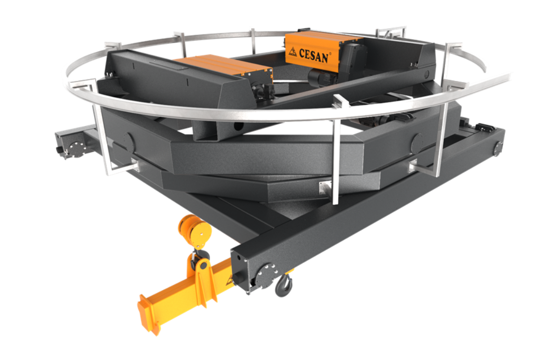 Double Girder Motorised Rotation Crane CESAN CRANES
